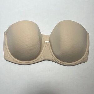 Wacoal Strapless Nude Bra 36DDD 854119 excellent condition